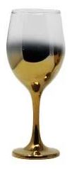 Vikko Decor Gradual Gold Plating Red Wine Glass, 14oz, Set of 6