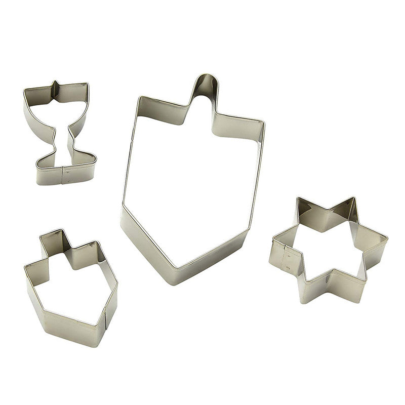 Ner Mitzvah Chanukah Cookie Cutters - Set of 4