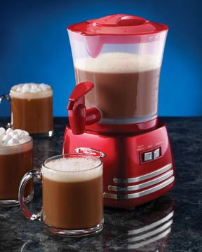 Nostalgia HCM700RETRORED Retro Series 32-Ounce Hot Chocolate Cocoa Maker with Easy-Pour Spigot