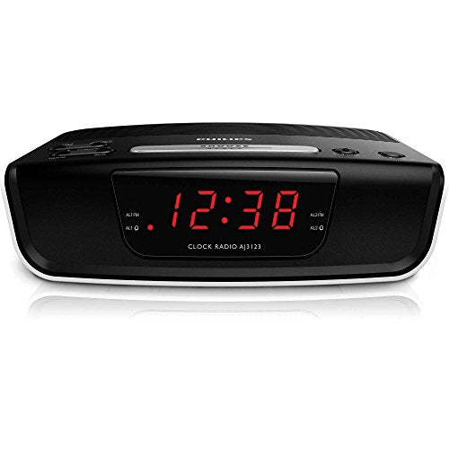 Philips AJ3123 FM Digital Tuning Dual Alarm Clock Radio 110-240V (European Cord)
