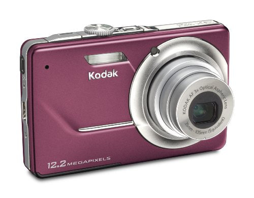 Kodak Easyshare M341 Digital Camera, Orchid - Refurbished with 12.2MP, 3 x Optical Zoom