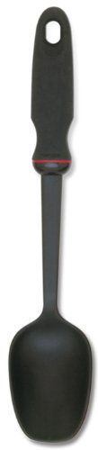 Norpro 1701 Ez Solid Spoon Ergonomic Grip, Black
