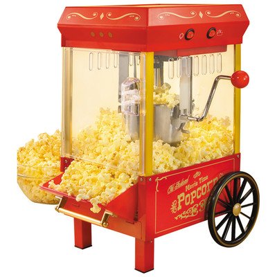 Nostalgia Electrics KPM-508 Vintage Collection Oil Kettle Popcorn Popper Machine Maker - 10 Cups