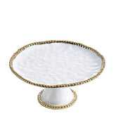 Pampa Bay Golden Salerno Round Cake Stand