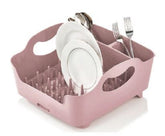Qlux Dish Drainer Assorted Colors (red, gray, white, pink)
