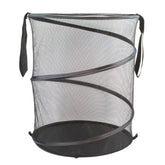 Helping Hand Mesh Pop-Up Hamper, Black