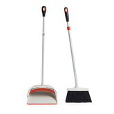 OXO Large Upright Sweep Set, Extendable Handle Broom With Dustpan