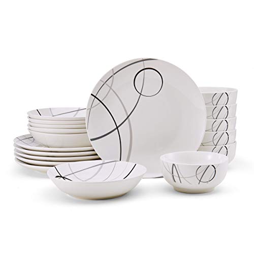 Studio Nova Porcelain 18-Piece Dinnerware Set