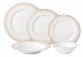 Golden Confection 20 Piece Fine Bone China Dinnerware Set