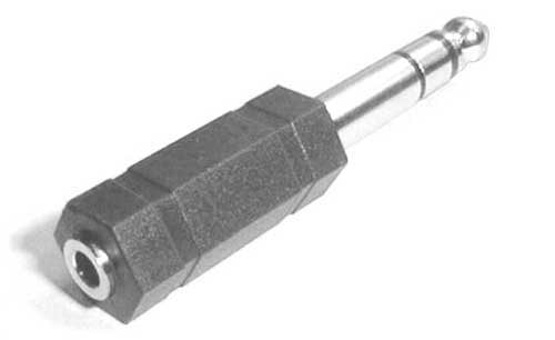 Hosa GPM-103 3.5 mm Female TRS to 1/4" Male TRS Adaptor