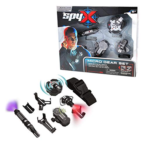 SpyX Micro Gear Set - 4 Must-Have Spy Tools Attached to an Adjustable Belt. Jr Spy Fan Favorite & Product of The Year. Perfect Addition for Your spy Gear Collection!