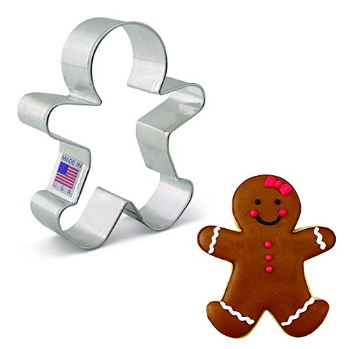 Ann Clark Happy Gingerbread Man Cookie Cutter, 4"