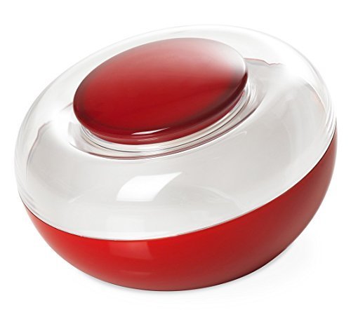 Omada M4230RR Movida Cookie Jar with Sealed Cover, Red Ruby Acrylic