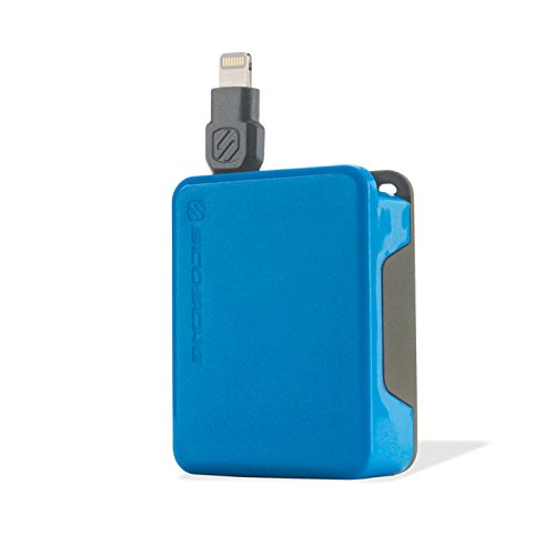 Scosche Retractable Charge & Sync Cable for Lightning Devices, Blue - for Iphone & Ipod