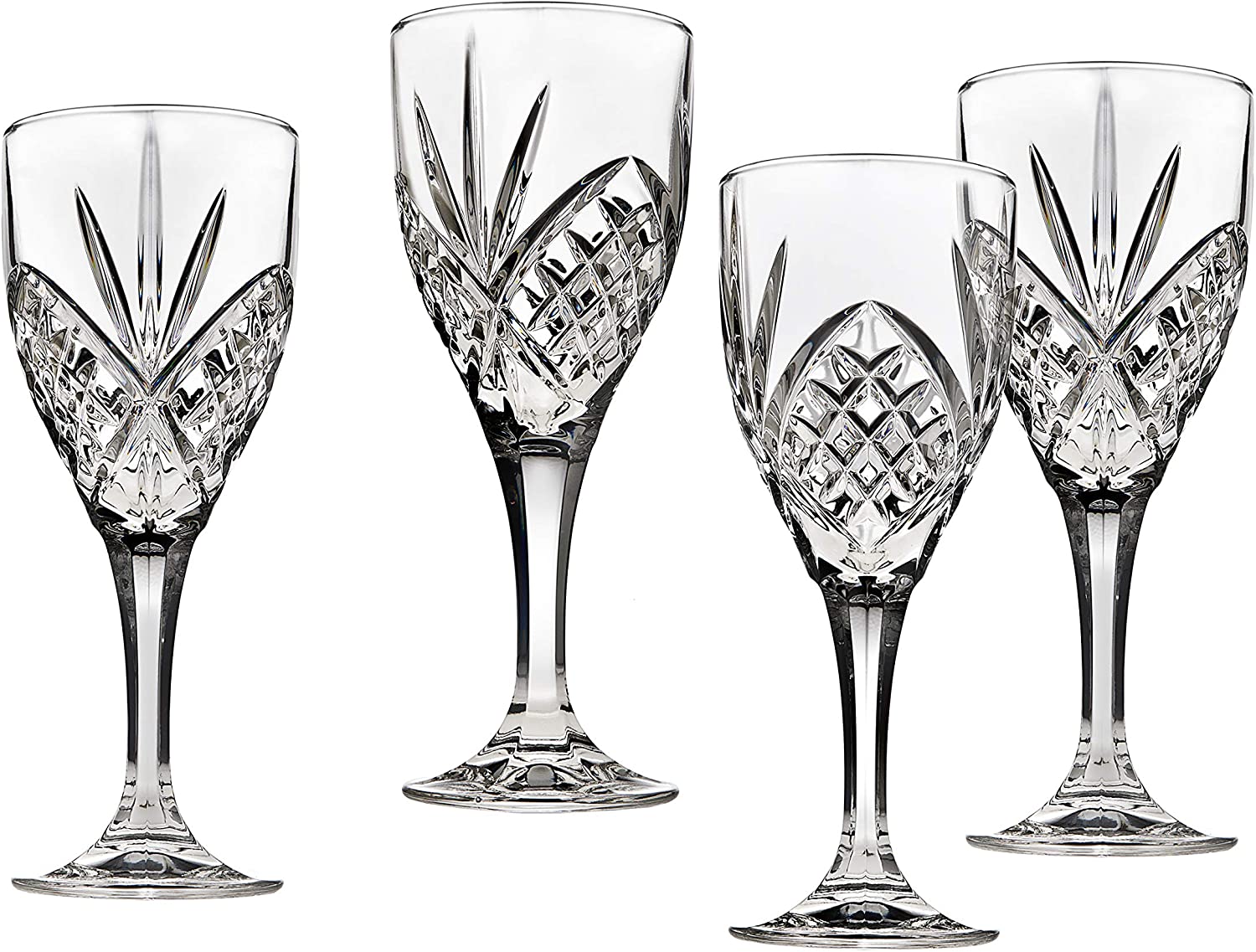 Dublin Crystal Goblet Glassware, Set of 4 without Gold