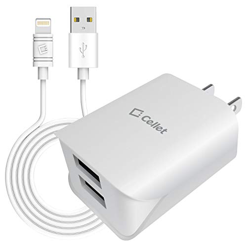 Cellet Wall Charger with Lightning Cable