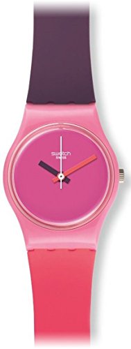 Swatch Women's LP137 Fun In Pink Coral, Pink and Purple Silicone Watch
