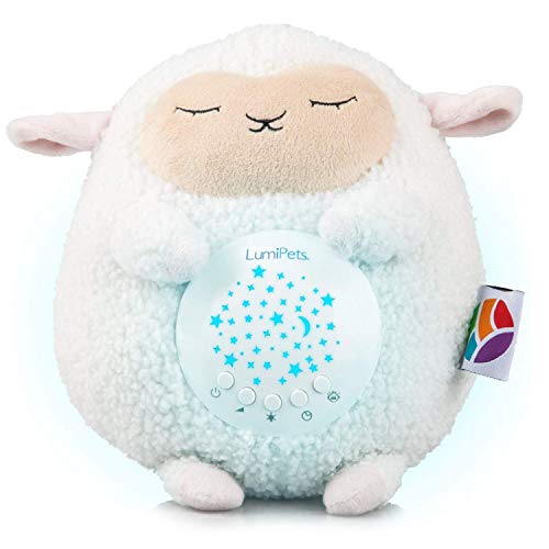 LumiPets Soother Lamb Baby White Noise Machine / Night Light / Music Soother for Sleep