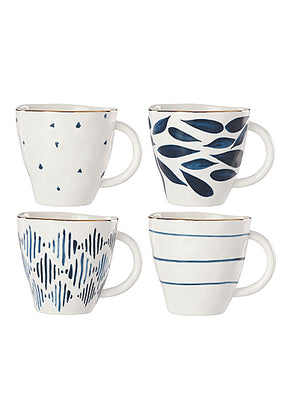 Lenox Blue Bay Ikat Porcelain Dinnerware, Sets of 4, Assorted Styles