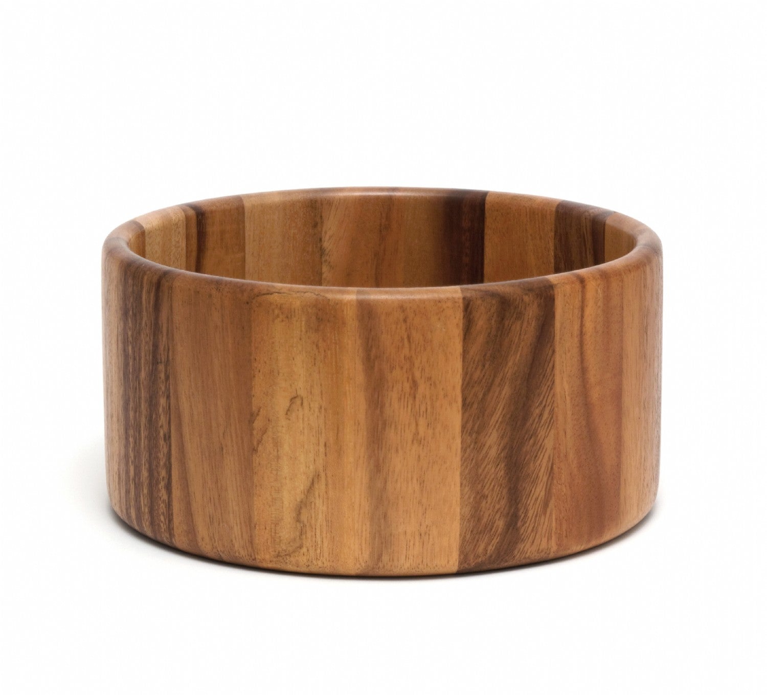 Lipper Acacia Wood Straight-Side Large Bowl