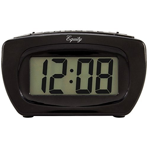 Equity by La Crosse Digital LCD Alarm Clock with Blue Display