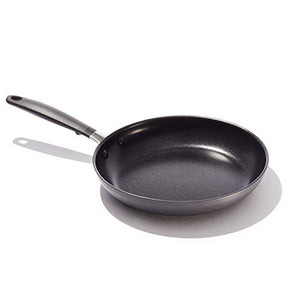 OXO Good Grips Nonstick Black Frying Pan, Silicone Handle, Various Sizes