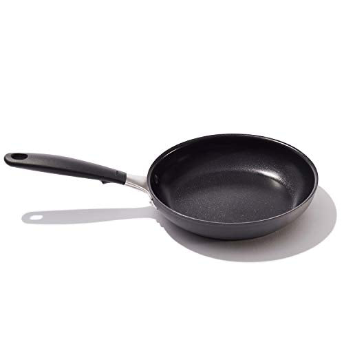OXO Good Grips Nonstick Black Frying Pan, Silicone Handle, Various Sizes