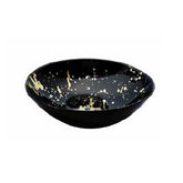Classic Touch Round Bowls, Splash Gold Design