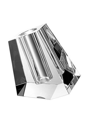 Godinger 53586 Small Crystal Perfection Vase (3 L X 3.25" W X 4" H)