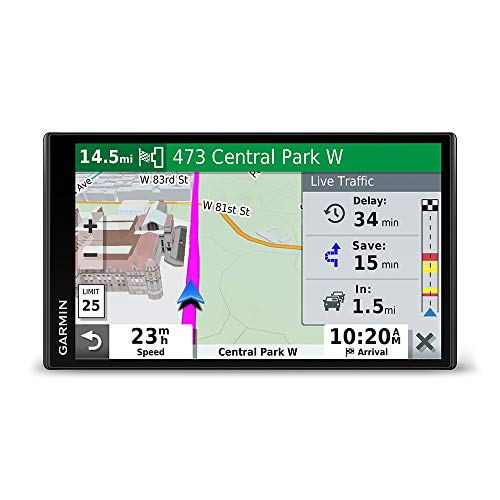 Garmin DriveSmart 65, Built-In Voice-Controlled GPS Navigator with 6.95” High-Res Display , Black