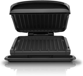 George Foreman - 4 Serving Grill with Removable Plate, Black