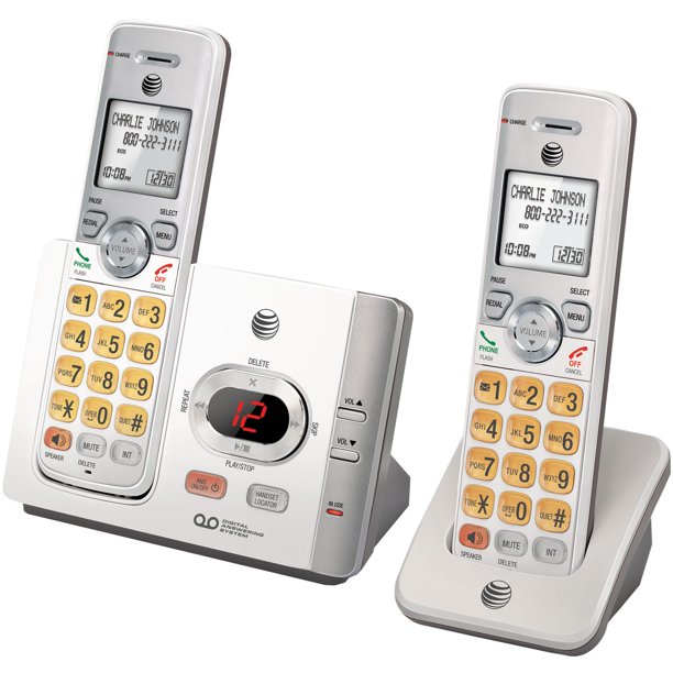 AT&T - 2-Handset Cordless Telephone, With Answering System, EL52215