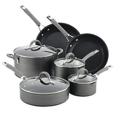 Circulon Elementum 10 Piece Hard Anodized Nonstick Cookware Pots and Pans Set