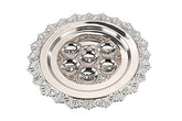 A&M Judaica And Gifts Nua Collection 61008 Silver Seder Plate 15 in.