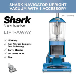 Shark - Navigator Lift Away Upright Vacuum Refurbished, Blue