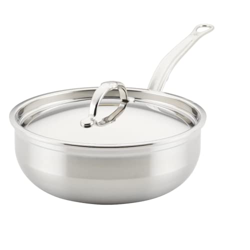 Hestan ProBond Collection Professional Clad Tri Ply Stainless Steel  All-In-One Pan, 3.5 Quart