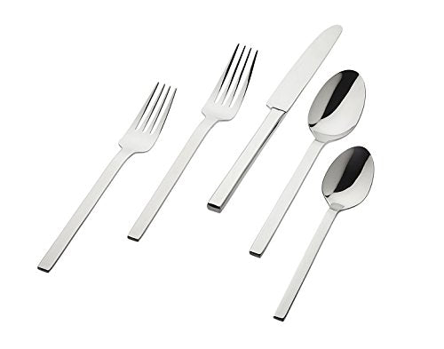 Godinger 20 Piece Service For 4 Atlas Mirror Flatware Set Dishwasher Safe, Stainless Steel Cutlery Set