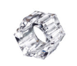 Huang Acrylic 3" Octagon Facet Napkin Ring