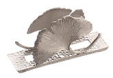 A&M Judaica Napkin Holder Flower Shape Silver Metal