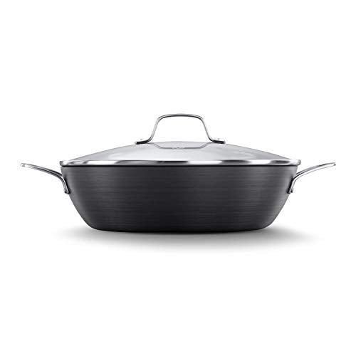 Calphalon Classic Nonstick All Purpose Pan with Cover, 12-Inch, Grey