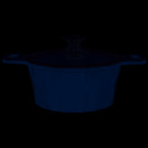 Imperial Ceramic Coated Stockpot, (3QT, 7QT, 10QT, 4.5QT),( Blue, Silver) Diamond Cut, Glass Cover COOKPOT