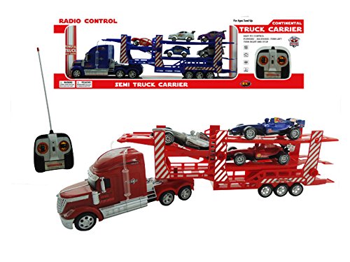 Continental Powerful Semi Truck Carrier R/C Light, Color may vary, 6 AA Batteries Required