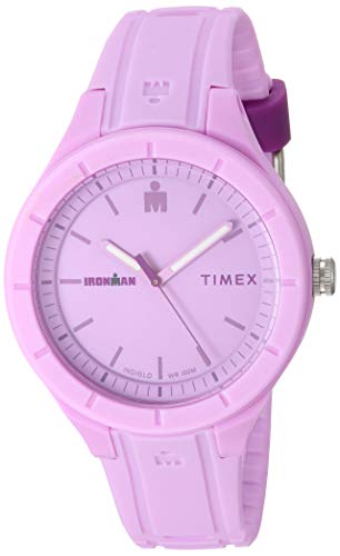 Timex TW5M17300 Ironman Essential Urban Analog 38mm Light Purple/Purple Silicone Strap Watch