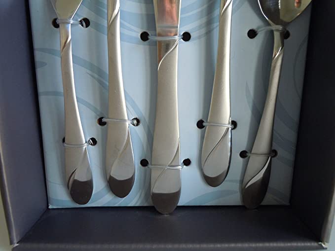 Cambridge Swirl Sand Flatware Set, 20 Piece, Service for 4