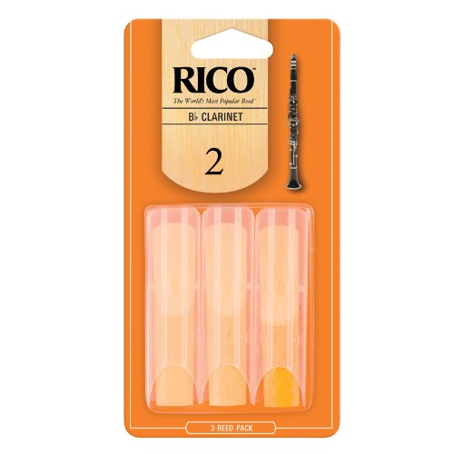 Rico Bb Clarinet Reeds, Strength 2.0, 3-pack
