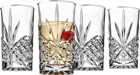 Dublin Crystal Highball Glasses, Set of 4 (Platinum)