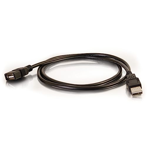 C2G 52107 USB A to A Long USB Extension Cable, 6.56 Feet, Black