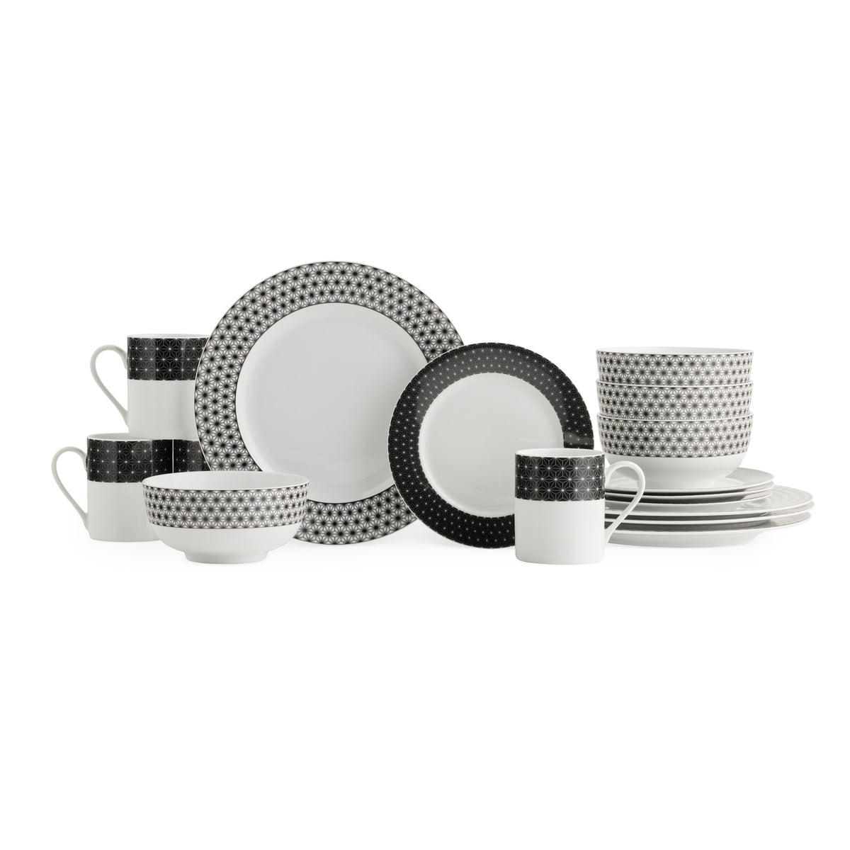 Spode Home Retrospect 16-piece Porcelain Dinnerware Set