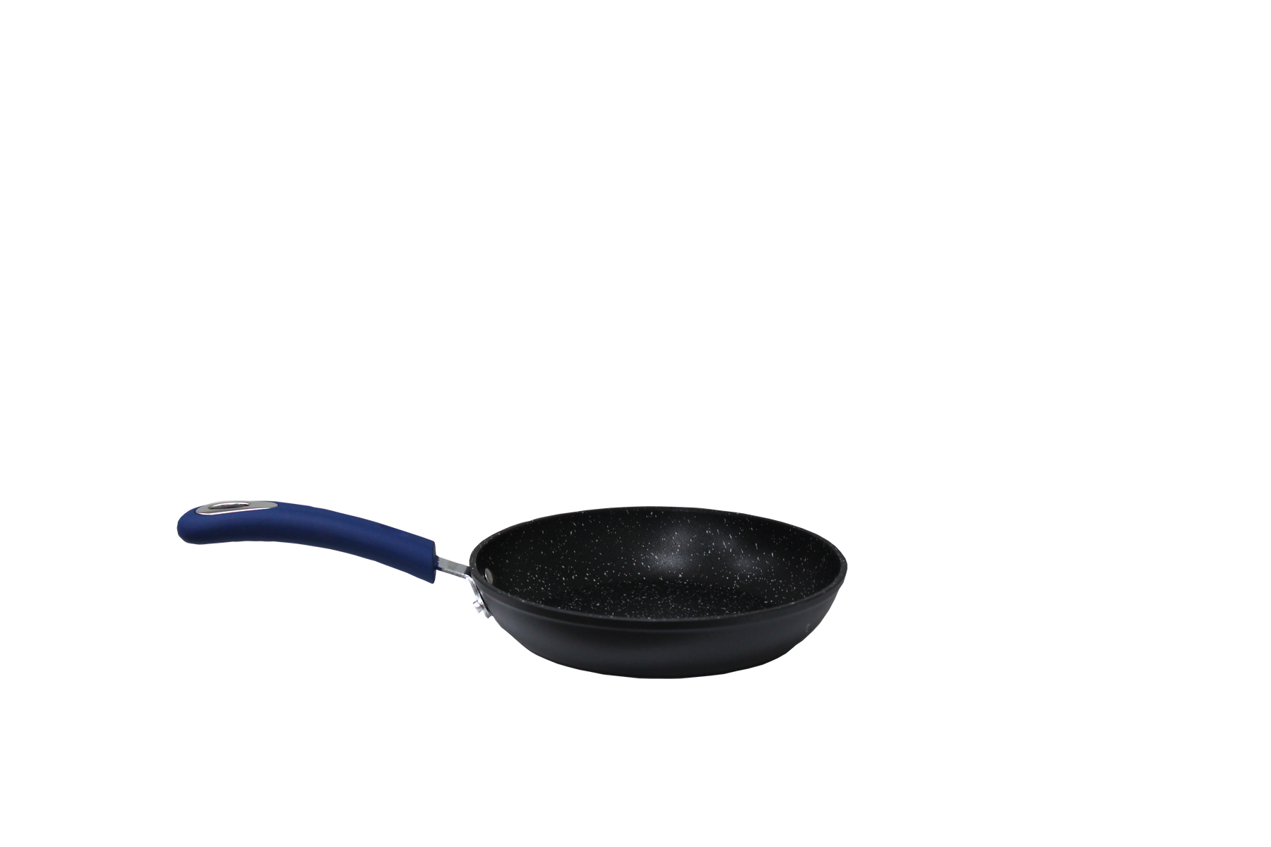 Millvado Rainbow Non Stick Pots and Pans with Blue Silicone Handle - Assorted Sizes