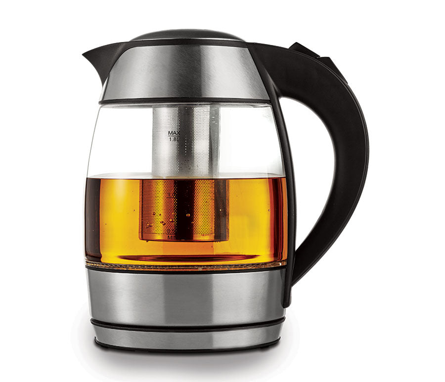 Brentwood KT-1960BK 1.8Liter Cordless Glass Electric Kettle with Tea Infuser